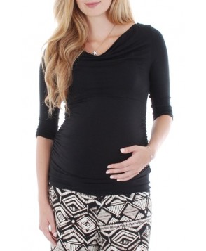 Everly Grey 'Judith' Shirred Jersey Maternity Top