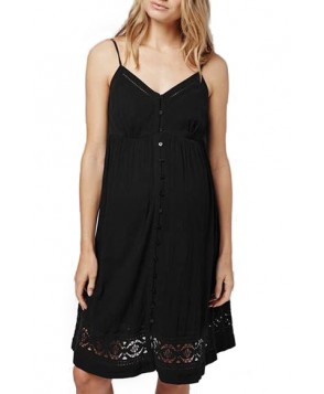 Topshop Crochet Trim Maternity Sundress- Black