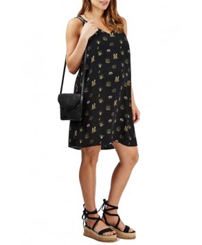 Topshop Cactus Print Maternity Slipdress- Black