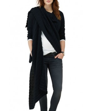 Isabella Oliver Maternity Wrap Cardigan - Black