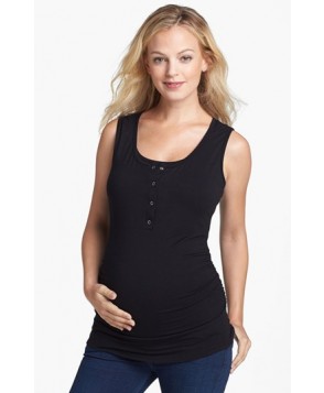 Nom Maternity Henley Maternity Tank Top