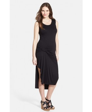 Maternal America Pleated Maternity Dress