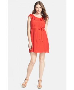 Maternal America Ruffled Maternity Dress