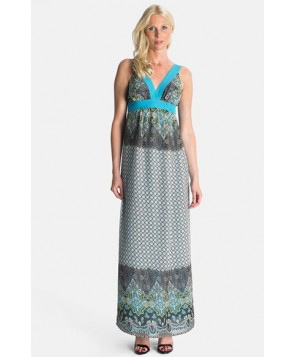 Eva Alexander London 'Daniella' Maternity Maxi Dress/green