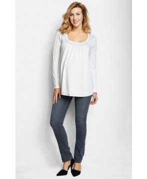 Maternal America Chiffon Knit Maternity Top