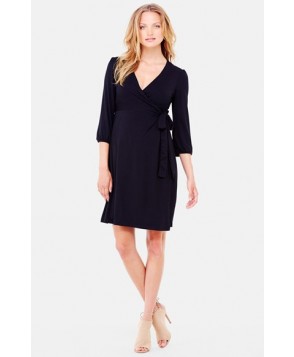 Ingrid & Isabel Nursing Friendly Maternity Wrap Dress