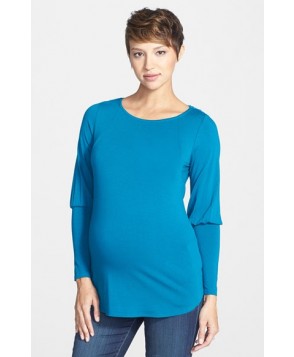 Maternal America Drape Back Maternity Top