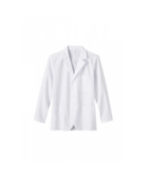 Meta mens consultation length lab coat - White 