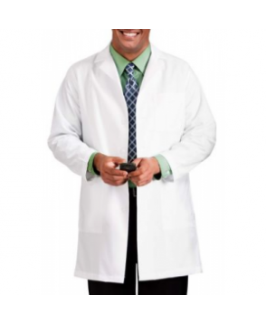 Meta mens 3-pocket lab coat - White 