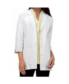 Cherokee 3/4 sleeve lab coat with Certainty - White 