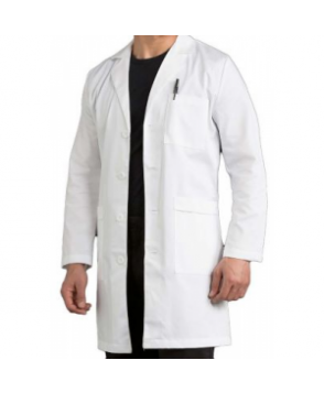MC by Med Couture mens 38 inch lab coat - White 