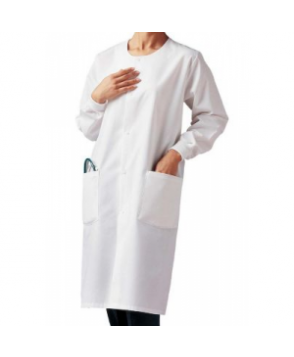 Landau unisex cover lab coat - White 