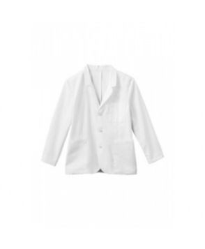 Meta Mens 3 inch 7-pocket consultation lab coat - White 