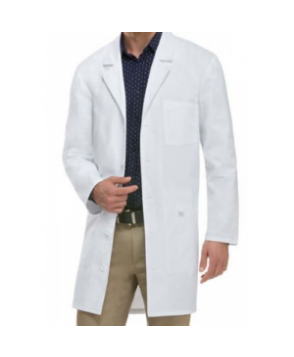 Dickies 37 inch unisex lab coat with iPad pocket - White 