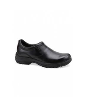 Dansko Wynn black smooth leather nursing clog for men - Black 