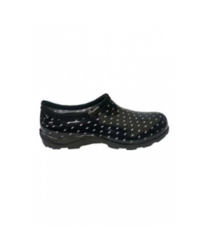 Cherokee Sloggers print nursing clog - Black Polka Dot 