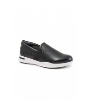 Greys Anatomy by Softwalk Vantage black tumbled leather slip-on shoe - Black Tumbled - 