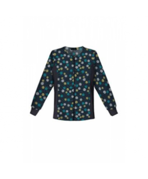 Cherokee Flexibles Dots Wild print scrub jacket - Dots Wild 