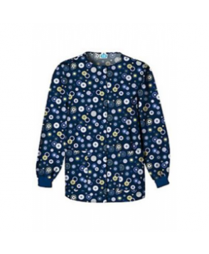 Cherokee Scrub HQ Dots Wonderful print scrub jacket - Dots Wonderful 