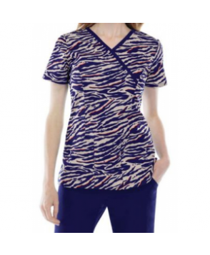 Cherokee Runway Just a Wild Ago Khaki print scrub top - Just a Wild Ago Khaki 