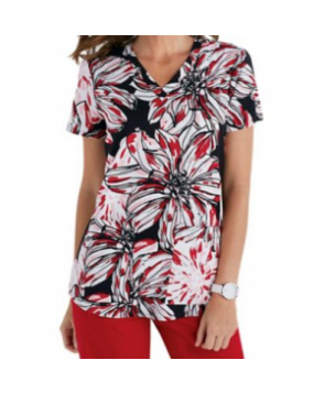 Greys Anatomy Bora Bora Hot Tamale print scrub top - Bora Bora Hot Tamale 