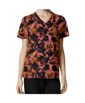 Zoe + Chloe Chrystina Too print scrub top - Chrystina Too 