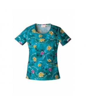 Cherokee Dream Play print scrub top - Dream Play 