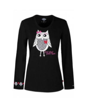 Dickies EDS Signature Owl Steal Your Heart print knit tee - Owl Steal Your Heart 