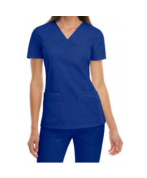 Dickies Evolution NXT junior fit mock wrap scrub top - Royal 