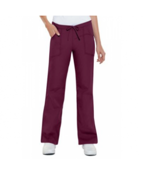 Cherokee Flexibles drawstring scrub pants - Wine 