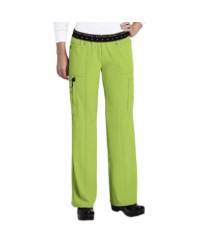 HeartSoul elastic cargo scrub pant - Citrus Blast - PL