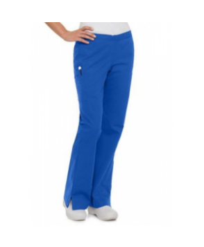 Landau Smart Stretch  pocket flare cargo scrub pant - Royal - PM