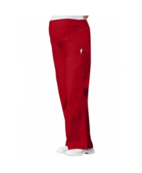 Cherokee Flexibles maternity flare-leg scrub pants - Red 