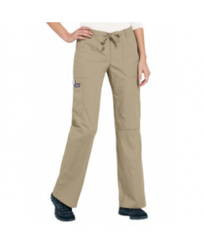 Cherokee Workwear trendy cargo scrub pant - Dark Khaki 