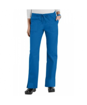 Cherokee Workwear Core Stretch mid-rise slim drawstring scrub pant - Royal - PXL