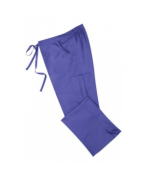Ultra Soft Scrubs elastic back cargo scrub pant - True Royal Blue 