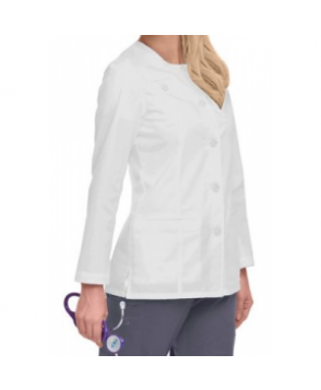 Landau Smart Stretch womens scrub jacket - White 