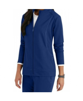 Healing Hands Purple Label Dakota zip-front scrub jacket - Caribbean 