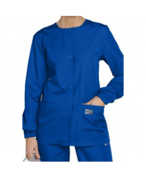 ScrubZone round neck scrub jacket - Nautical Blue 