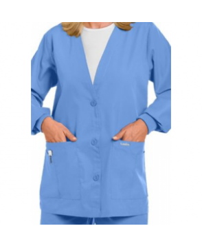 Landau V-neck scrub jacket - Ceil 