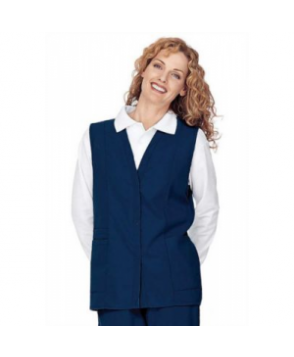 Landau double pocket scrub vest - Navy 