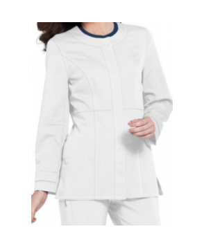 Urbane Ultimate Mindi snap-front scrub jacket - White 