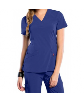 Smitten mock wrap scrub top - Galaxy 