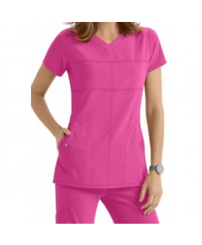 Greys Anatomy Signature -pocket v-neck scrub top - Vivid - 