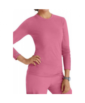 Greys Anatomy Signature long sleeve crew neck tee - Rose 