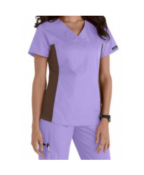 Cherokee Flexibles crossover scrub top - Orchid 