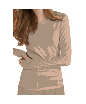 Code Happy long sleeve underscrub tee with Certainty - Ceil 