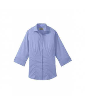 Ladies 3/4 sleeve blouse - French Blue 