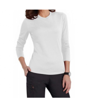 ScrubZone Red long sleeve mesh tech scrub tee - White 