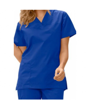 Fashion Seal ladies v-neck scrub top - Blueberry 